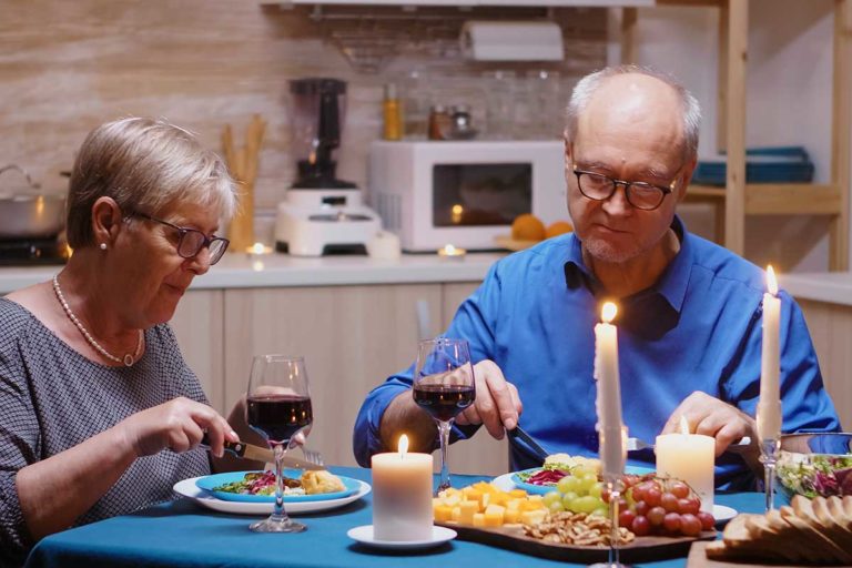 Winter Nutrition and Recipes for Seniors couple enjoying nutrition