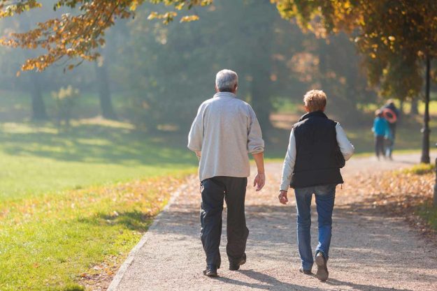 Walk your Way to a Better Life senior couple experiencing walking benefits