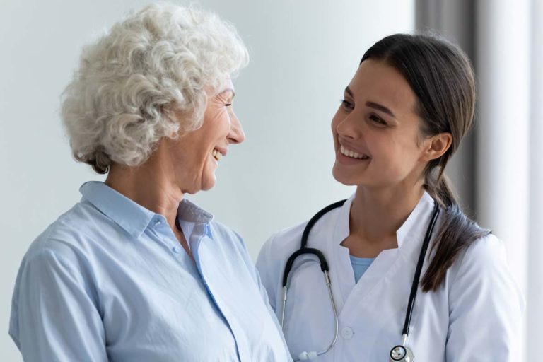 heart-age woman learning about her heart age