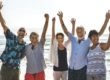 seniors on the beach