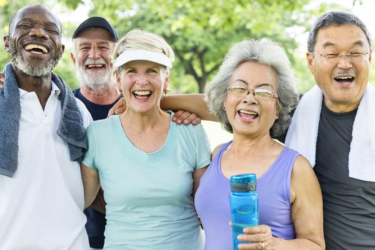 Senior Group Friends Exercise Relax Concept Senior Group Friends Exercise Relax Concept