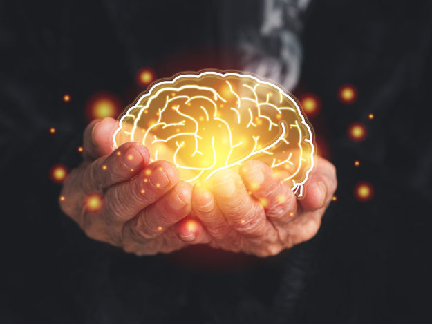 Dementia in senior people. Memory loss. Alzheimer’s. Neurology a Dementia in senior people. Memory loss. Awareness of Alzheimer's, Parkinson's disease, stroke, seizure, or mental health. Neurology and Psychology care. Science and medicine concept