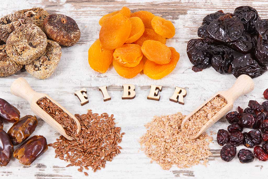 Food containing natural vitamins and dietary fiber, healthy nutrition concept Concept of healthy lifestyle and nutrition