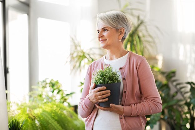 people, housework and plants care concept people, housework and plants care concept