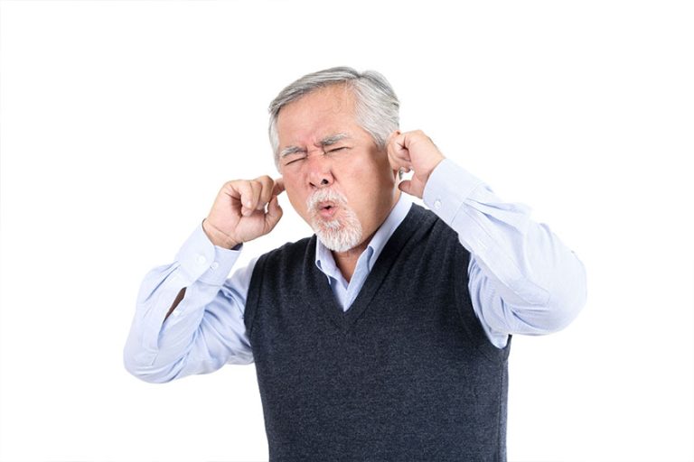 portrait old man hearing problem portrait old man hearing problem