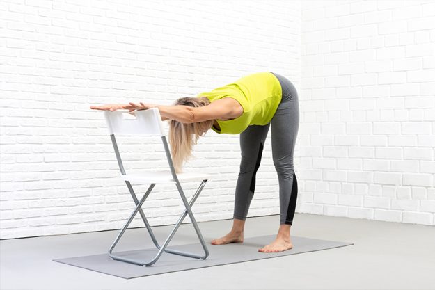 Back and hamstrings stretching Back and hamstrings stretching