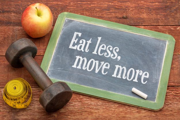 Eat less, move more concept How Eating Less Can Slow Your Aging Process