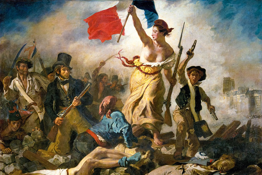 Eugene Delacroix, Liberty Leading the People, 1830, oil on canvas, Louvre Museum, Paris, France.