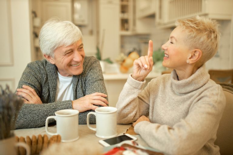 Attractive mature woman with short haircut telling funny story, Where Is The Safest Place To Be During A Hurricane In Richmond, VA?
