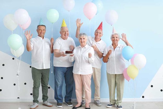 Senior people celebrating Birthday Senior people celebrating Birthday