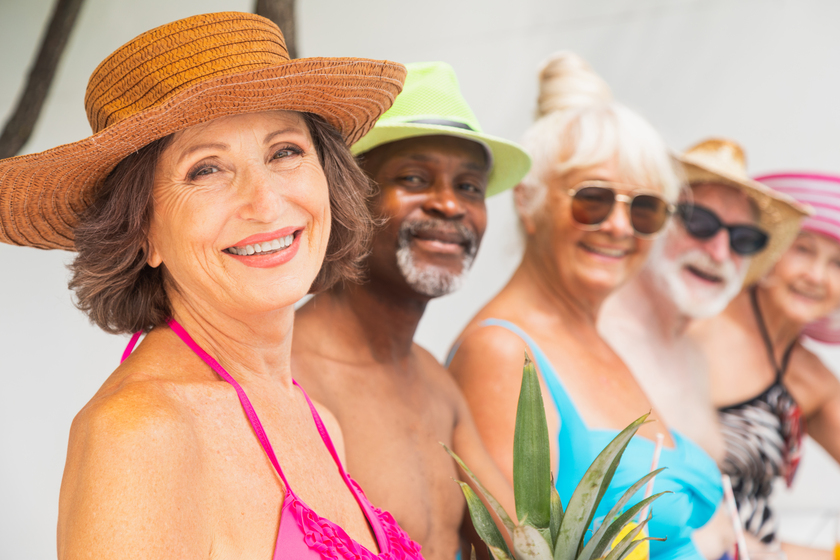 Happy seniors in the swimming pool How You Can Safely Enjoy Summer While Staying At Senior Care Homes In Dallas, TX