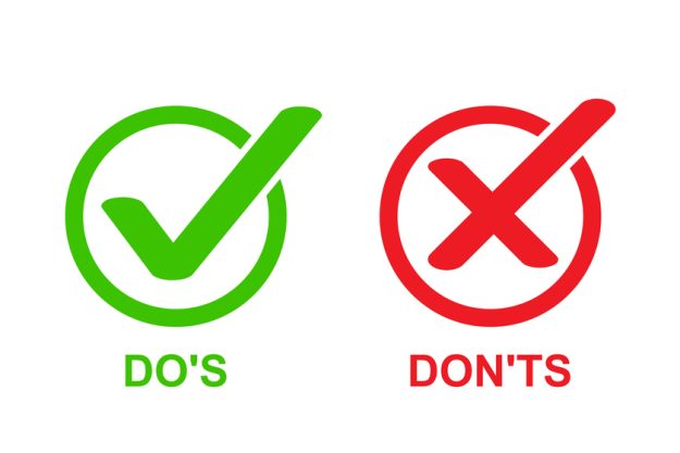 check marks ui button with dos and donts. flat simple style trend modern red and green checkmark. Visiting Your Loved Ones Living With Dementia In Memory Care Units In Jensen Beach, FL: Do's And Don'ts You Need To Know