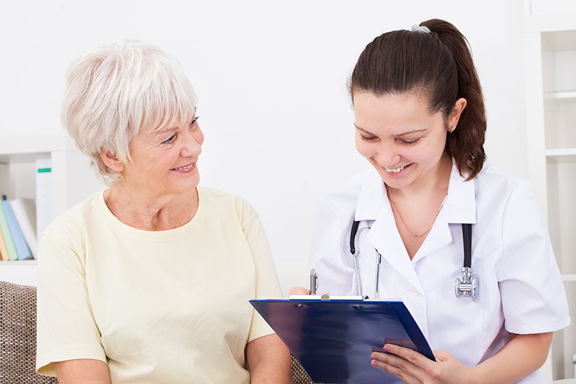 Happy Doctor And Patient