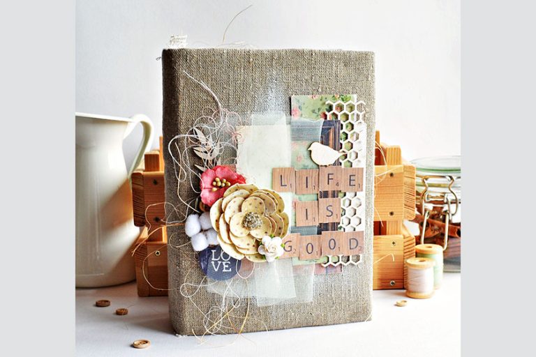 Scrapbooking rustic style photo album