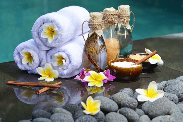 At the Spa, concept in a luxury Villa on Bali Island At the Spa, concept in a luxury Villa on Bali Island