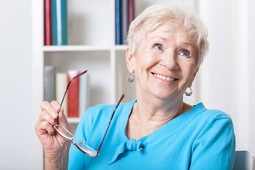 Elderly woman smiling Elderly woman smiling