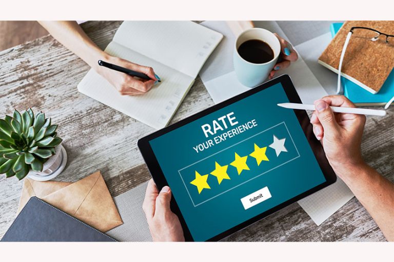 Rate customer experience review. Service and Customer satisfaction