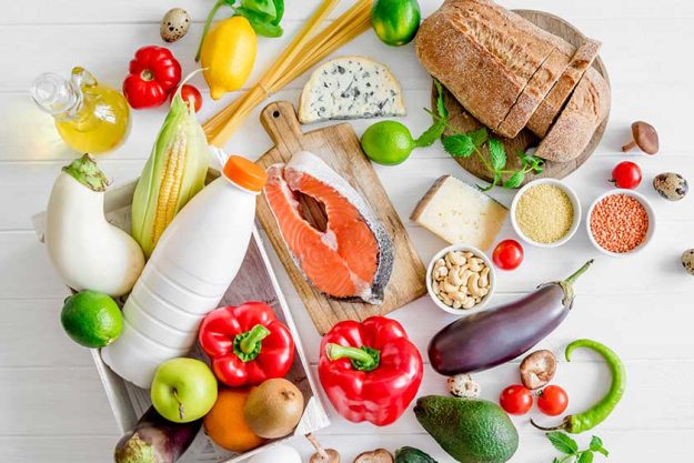 Healthy organic nutritious diet