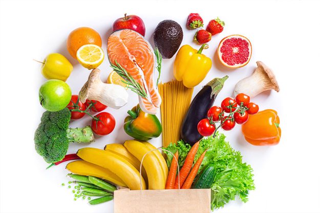 Healthy food background Healthy food background