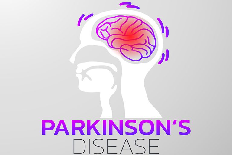 parkinsons disease icon design medical logo vector illustratio