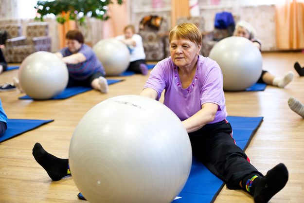 podporozhye russia october 11 day of health in center of social services for pensioners