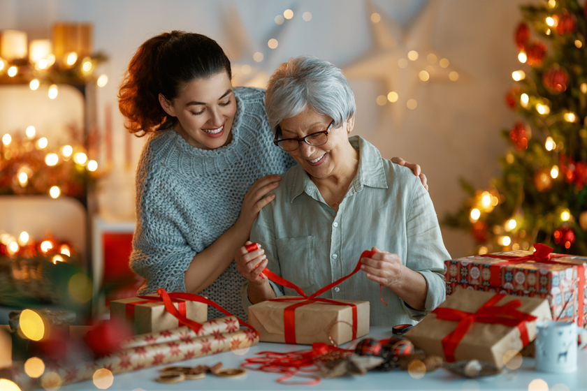 women preparing presents