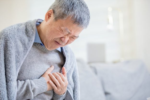 asian elderly man feel chest pain asian elderly man feel chest pain