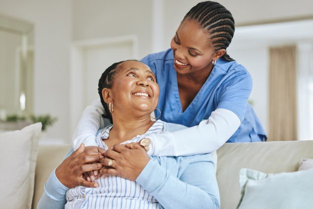 You dont have to. walk alone. a nurse speaking to her female patient.
