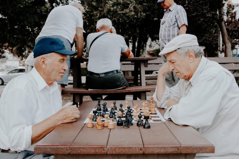 two men playing chess (2) two men playing chess (2)