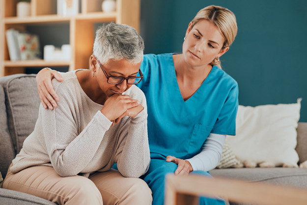 bad news support nurse senior patient bad news support nurse senior patient