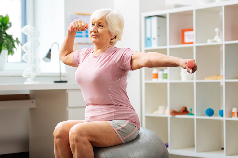 pleasant active woman having a sports training pleasant active woman having a sports training