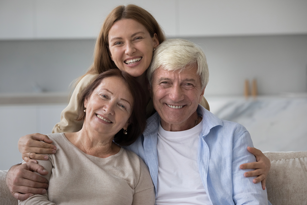 portrait young adult caring daughter portrait young adult caring daughter