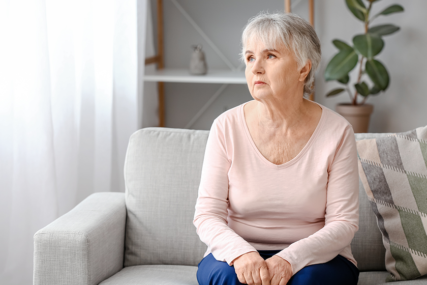 elderly woman suffering mental disability elderly woman suffering mental disability