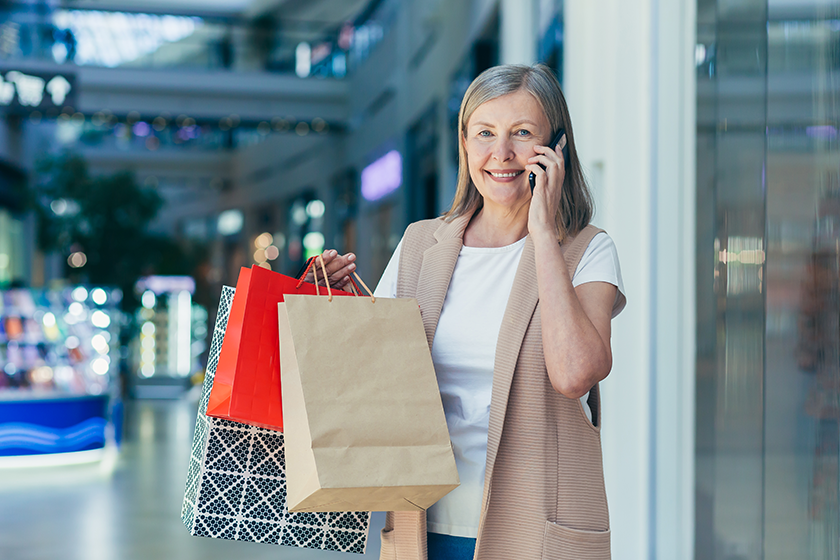 happy shopper senior gray haired woman supermarket happy shopper senior gray haired woman supermarket