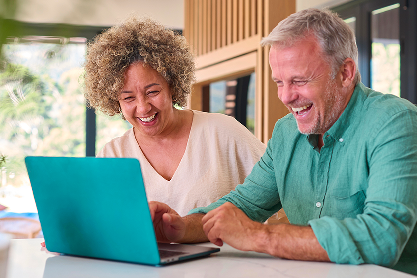 smiling multi racial mature couple smiling multi racial mature couple