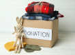 concept donate donation box
