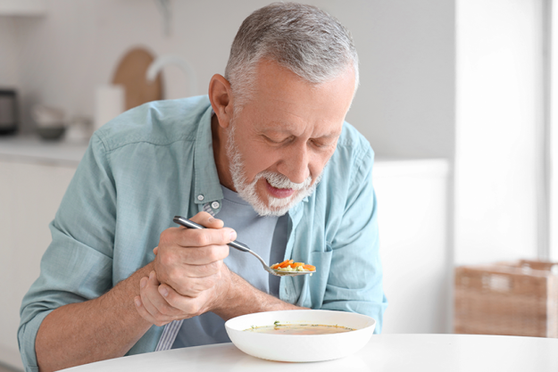 senior man suffering parkinson syndrome senior man suffering parkinson syndrome