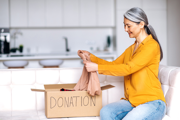 donation woman help support box donation woman help support box