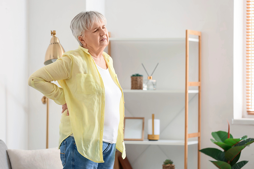 senior woman shirt suffering back pain senior woman shirt suffering back pain